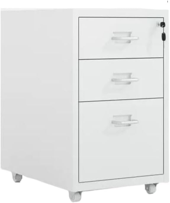 File Cabinet Tin Cabinet Storage Cabinet Under Desk Cabinet with Lock Mobile Drawer Cabinet 3/5 /6/8 /10 Drawers Storage Data Cabinet (Size : 3F)