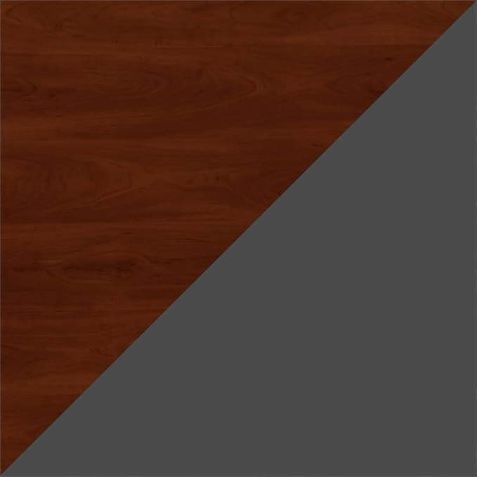 Bush Business Furniture Series C 66W x 30D Office Desk with Mobile File Cabinet in Hansen Cherry