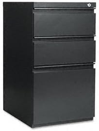 Alera Three-Drawer Mobile Pedestal File with Recessed Casters and Full-Length Pull FILEMBLEB/B/F19X28CCL (Pack of2)