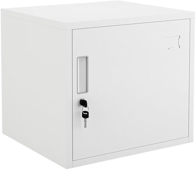 File Cabinet/Printer Stand Small Single-Door Locking File Cabinets Desktop Iron Short Cabinet Office Data Storage Cabinet Password Storage Cabinet Filing Cabinet for Home Office