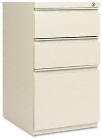 Alera Three-Drawer Mobile Pedestal File with Recessed Casters and Full-Length Pull FILEMBLEB/B/F19X28PY (Pack of2)