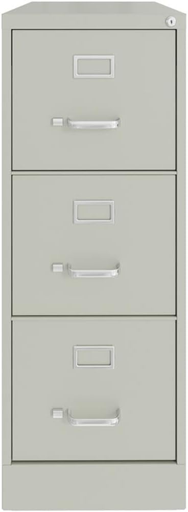 UrbanPro 3 Drawers 40.19 Vertical Light Gray Metal Filing Cabinet Lockable Pre-Assembled Stationary Letter Size for Home Office