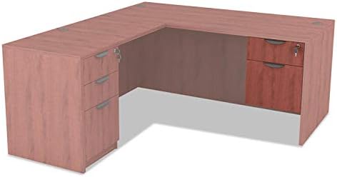 Alera Valencia 3/4 Box/File Worksurface Pedestal Medium Cherry (ALEVA552222MC)