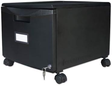 Single-Drawer Mobile Filing Cabinet 14-3/4w x 18-1/4d x 12-3/4h Black