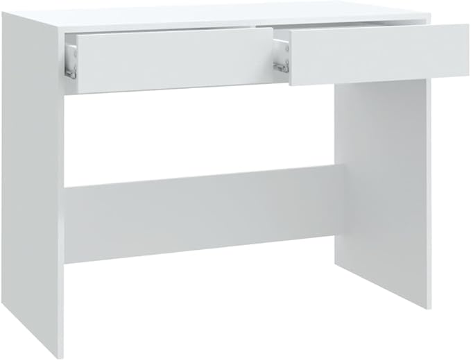 vidaXL Desk White 39.8x19.7x30.1 Chipboard