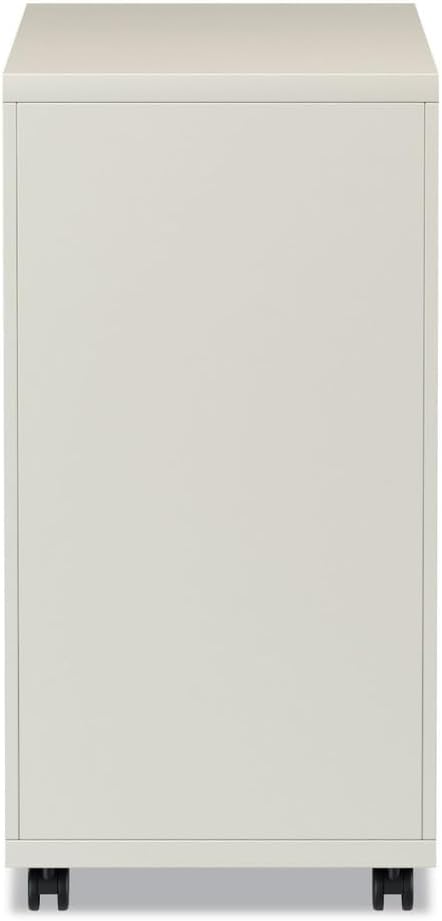 Alera PBBBFPY Three-Drawer Metal Pedestal File with Full-Length Pull 14 7/8w x 19 1/8d Putty