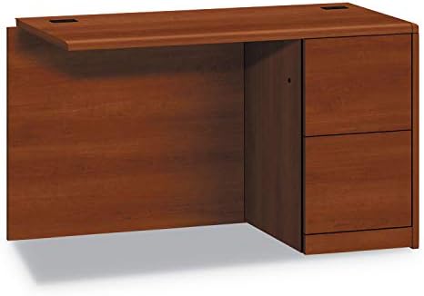 HON 10700 Series Full Right Pedestal Return 48W X 24D X 29.5H Cognac