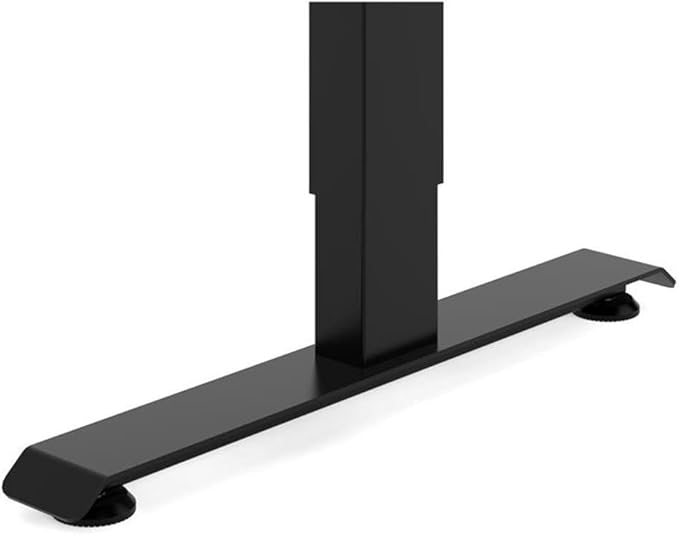 Furniture of America Tilah Metal Height Adjustable Office Desk in Black