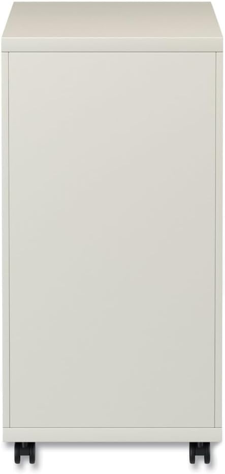 Alera PBFFPY Two-Drawer Metal Pedestal File with Full-Length Pull 14 7/8w x 19 1/8d Putty