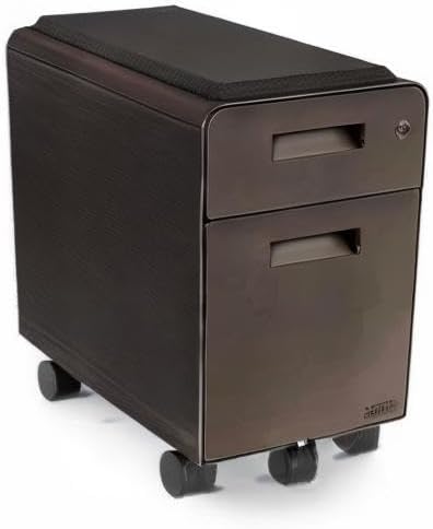 UPLIFTDESK Narrow 2-Drawer File Cabinet with Seat Rolling (Industrial Style)