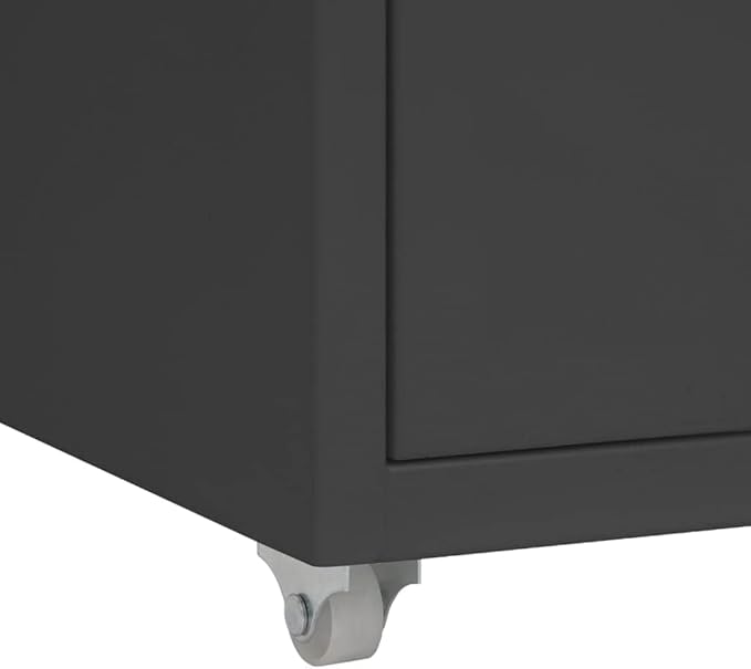 ELEFOCUS FurnitureCabinets StorageFiling CabinetsMobile File Cabinet Anthracite 28x41x69 cm Metal(Color:Default)