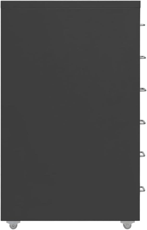 ELEFOCUS FurnitureCabinets StorageFiling CabinetsMobile File Cabinet Anthracite 28x41x69 cm Metal(Color:Default)