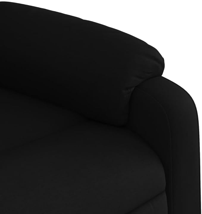 Floor Chair Arm Chair Living Room ChairsSleeper Sofa Massage Recliner Chair Black Fabricfor Apartment Living and Home Office