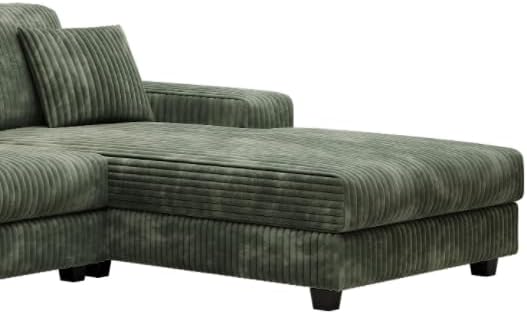 ERYE U-Shaped Modular Sectional Sofa Convertible Symmetrical Sofa Couch with Removable Chaise Lounges U Shaped Double Chaises Sectional Couches with Storage Armrests