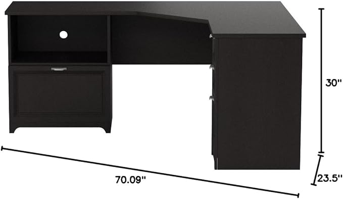 Realspace® Magellan Performance Collection L Desk 30H x 70 9/10W x 23 1/5D Espresso