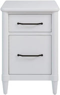 2 Drawer File Cabinet with Lock - Small Filing Cabinet Organizer with Locking Drawers for Home Office Under Desk Storage for Letter and Legal-Size FilesWhite
