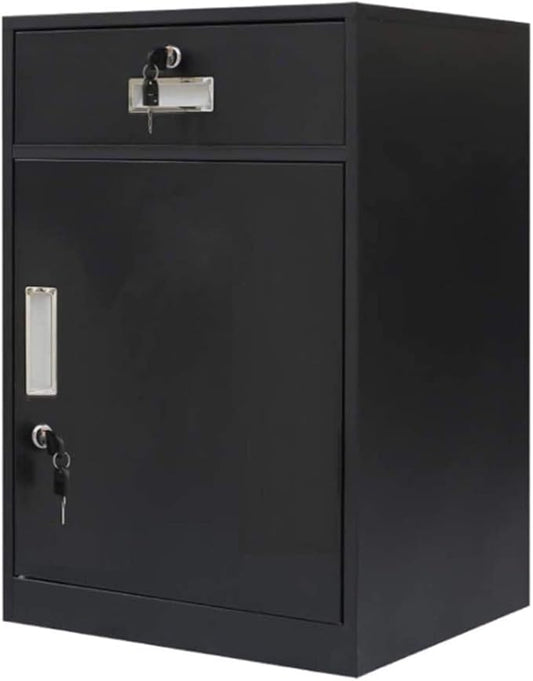 File Cabinets Floor-Standing File Cabinet Multi-Color 2 Drawer Metal Storage Box Steel Lockable Data Cabinet(C9)