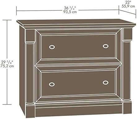Pemberly Row 2 Drawers 29.61 Lateral Cherry Engineered Wood Filing Cabinet Easy Assembly Stationary Legal/Letter Size for Home Office