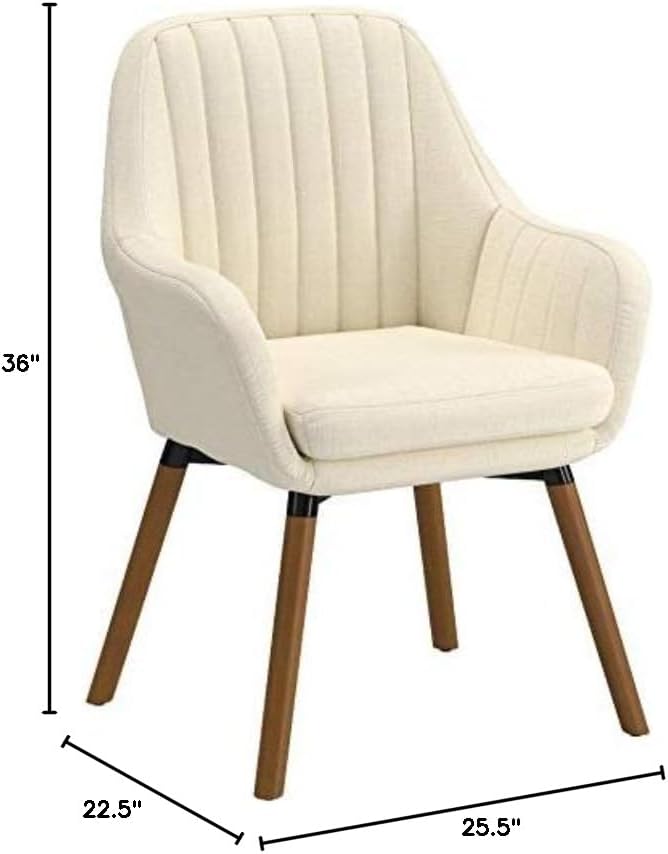 Roundhill Furniture Tuchico Contemporary Fabric Accent Chair Arm Rest Tan