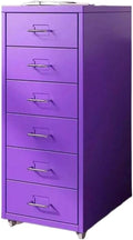 File Cabinet Multi-Layer Tin Cabinet A4 Folder Small Cabinet Classification File Cabinet Filing Cabinet Office Drawer Cabinet (Color : Purple)