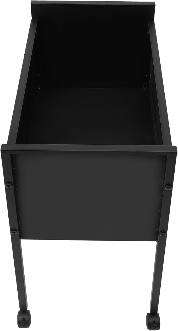 CNCEST Rolling File Cabinet File Organizer with Wheels Rolling File Cart for Hanging Files (Black)
