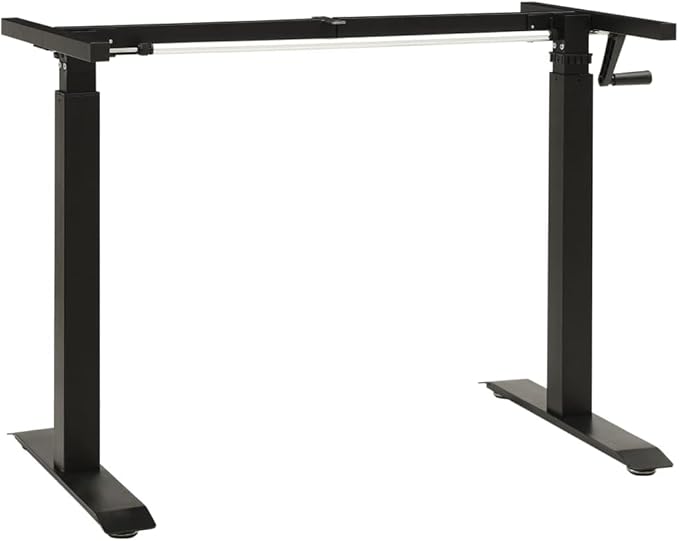 vidaXL Standing Desk Frame Adjustable Legs Computer Desk Base for Home Office