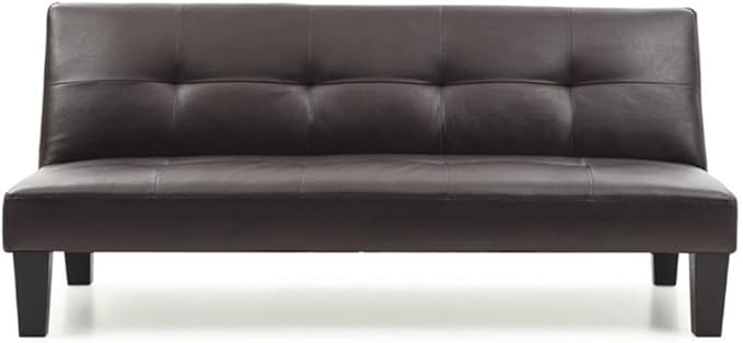 Glory Furniture Alan Faux Leather Sleeper Sofa in Cappuccino