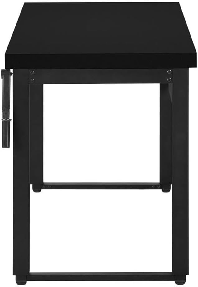 Monarch Specialties 7682 Computer Desk Home Office Standing Adjustable 48 L Work Laptop Metal Laminate Contemporary Modern Desk-48 Adj.Height 47.25 L x 23.75 W x 29.5 H Black/Black