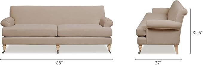 Jennifer Taylor Home Alana 88 Lawson Two-Cushion Tightback Sofa