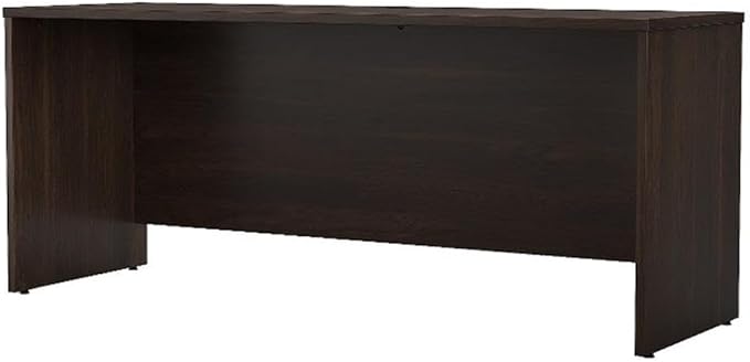 Bush Business Furniture Studio C 72-inch W Credenza Desk Black Walnut (SCD372BW-Z)