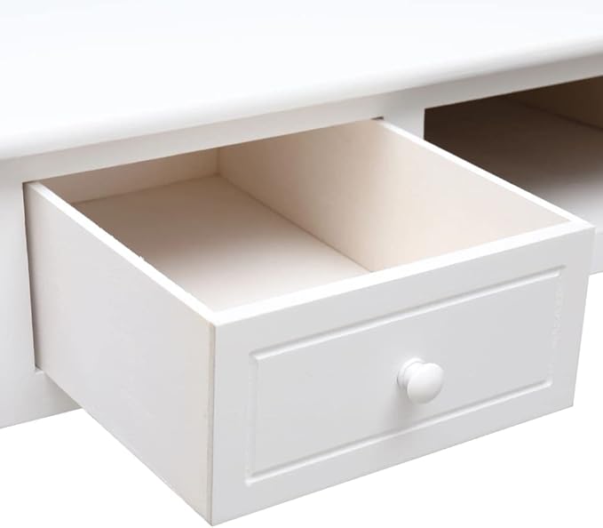 Computer DeskHome Office DeskStudy Writing Table for Home Office Modern Simple Style DeskWriting Desk White 43.3x17.7x29.9 Wood