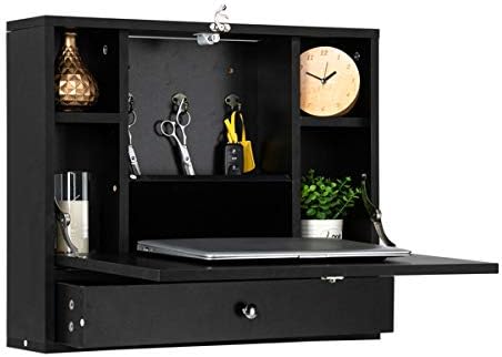 Foldable Floating Home Office Table Desk Workstation for Home Office Save Space Wall Mounted Desk Floating Desk Desk Wall Mounted Convertible Desk