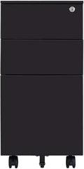 Three-Layer Floor-Standing File Cabinet with Lock | Fully Assembled A4 File Storage Solution