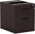 Alera Valencia Series 16 by 22 by 22-Inch 3/4 Box and File Pedestal Mahogany