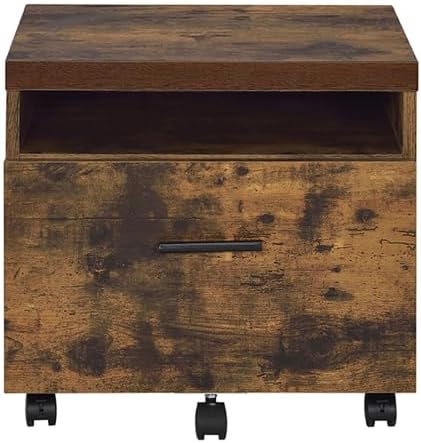 File Cabinet with Lock 2 Drawer Small Storage Cabinet OrganizerModern Filing Cabinets Under Desk Locking Drawers for Home OfficeBlackBrown