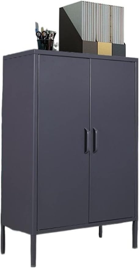 Office Storage File Cabinet Metal Office Furniture Storage Cabinet Living Room Cabinet Household Side Cabinet File Cabinet (Gold)