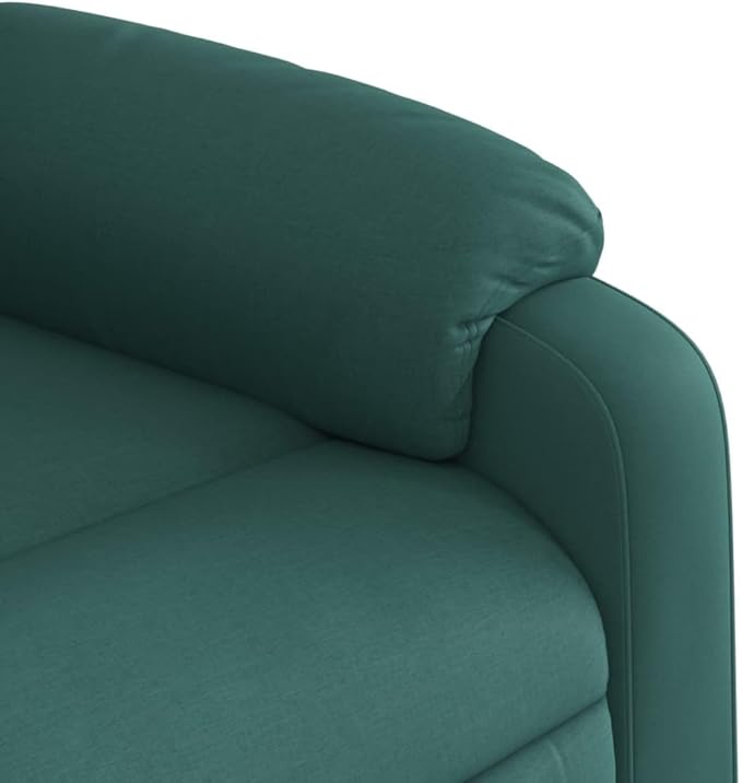 Floor Chair Arm Chair Living Room ChairsSleeper Sofa Massage Recliner Chair Dark Green Fabricfor Apartment Living and Home Office