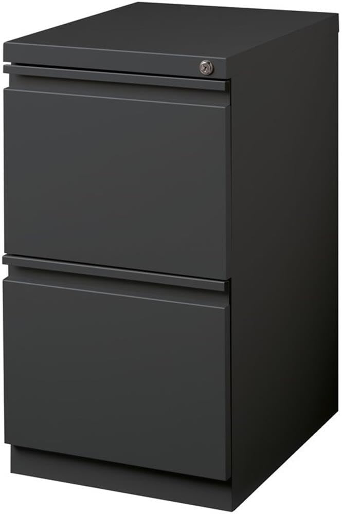 Hirsh Industries 20 Deep 2 Drawer Mobile File Cabinet File in Charcoal