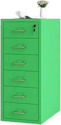 File Cabinet Tin Cabinet Storage Cabinet Under Desk Cabinet with Lock Mobile Drawer Cabinet Storage Data Cabinet (Color : Green)