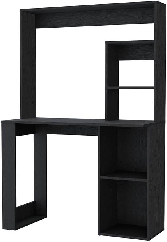 Computer Desk Office Writing Work Study Table with Hutch and Storage Shelves for Study and Home Office