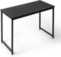 Fencer Wire 40 Black Computer Desk Home Office Desk Modern Look Desk Writing Desk for Small Space Simple Desk for Home Use &amp Office PC Table Gaming Desk Space-Saving Workstation Black