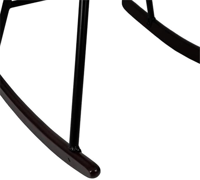 LuxenHome Modern Accent Velvet Chairs Upholstered Red Rocking Chair Dining Chairs Single Sofa Arm Chair for Living Room Bedroom Leisure Lounge Chairs with Metal Stand