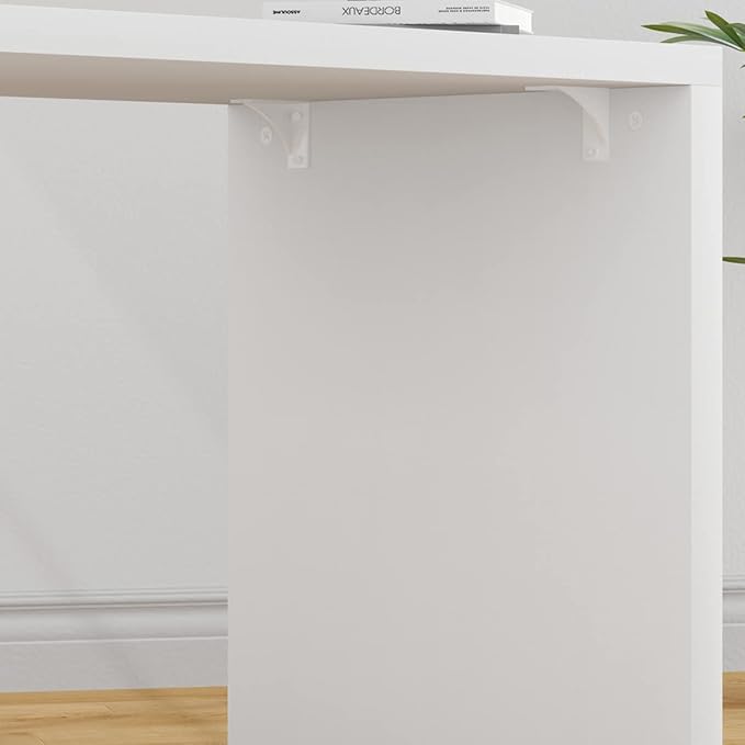 HSH White L Shaped Desk with Drawers Shelves Corner Home Office Desk L Shape with Storage Cabinet Large Wood Computer Desk for PC Executive Work Writing Study Modern Living Room Bedroom Table60 In
