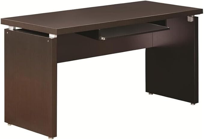 Maykoosh Home Office Desk - Computer Writing Desk - Cappuccino - 55 Wide