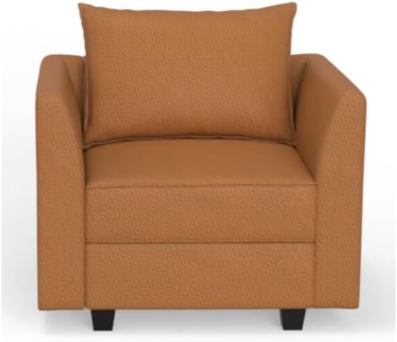 Naomi Home Elizabeth Modern DIY Collection Caramel/Air Leather/Accent Chair