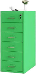 File Cabinet Tin Cabinet Under Desk Storage Cabinet with Lock Mobile Drawer Cabinet Data Filing Cabinet (Size : Six-Shelf)
