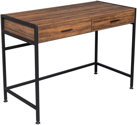 42inch Computer Desk Modern Desk for Home Office Study Student Writing Desk Home Office Desk Computer Table with Storage Drawer Study Work Desk Corner Desk Home Office Desk Retro Wood Table Top