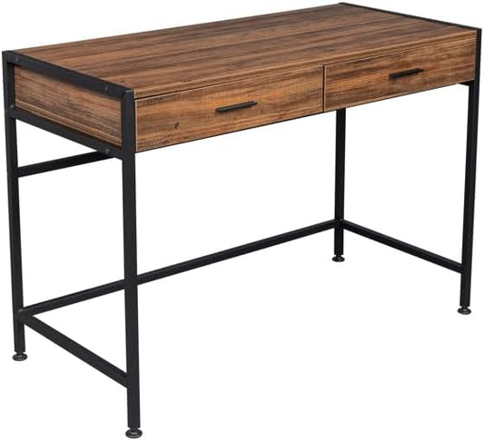 42inch Computer Desk Modern Desk for Home Office Study Student Writing Desk Home Office Desk Computer Table with Storage Drawer Study Work Desk Corner Desk Home Office Desk Retro Wood Table Top