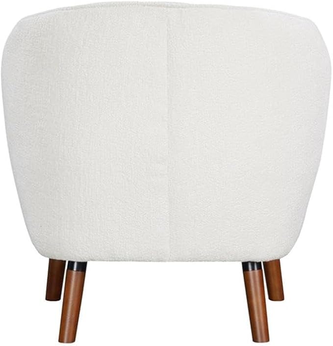 Lexicon Cutler Fabric Upholstered Accent Chair in White