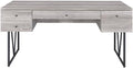 Writing Desk with Drawers Home Office Desk Driftwood Gray